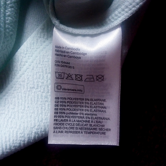 Divided H&M L Light Blue Halter Crop Top - Picture 6 of 6